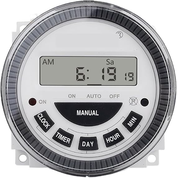 time Relay Digital Timer Digital Weekly Programmable 12V DC Timer Switch(TM619-4 12V Timer)