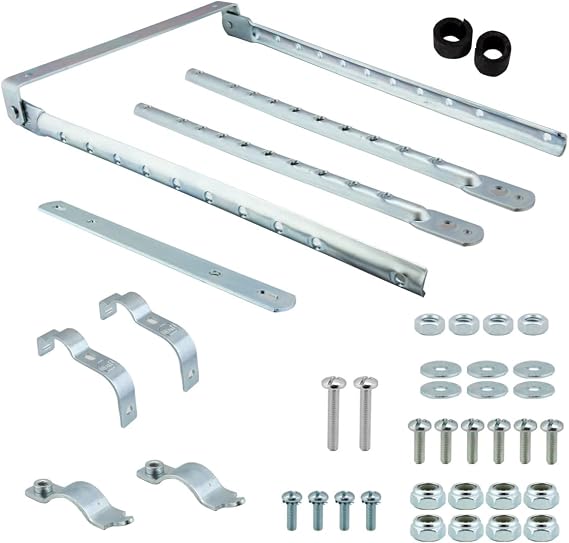 Wald Basket Part 257X Silver Adjust Leg Kit | bike-baskets