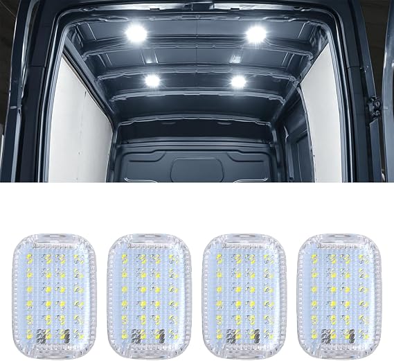4Pcs LED Interior Cargo Lights Replacement for 2014-2025 Ford Transit