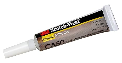 3M Scotch-Weld Instant Adhesive CA50, Gel, Clear, 20 Gram, 1 Each