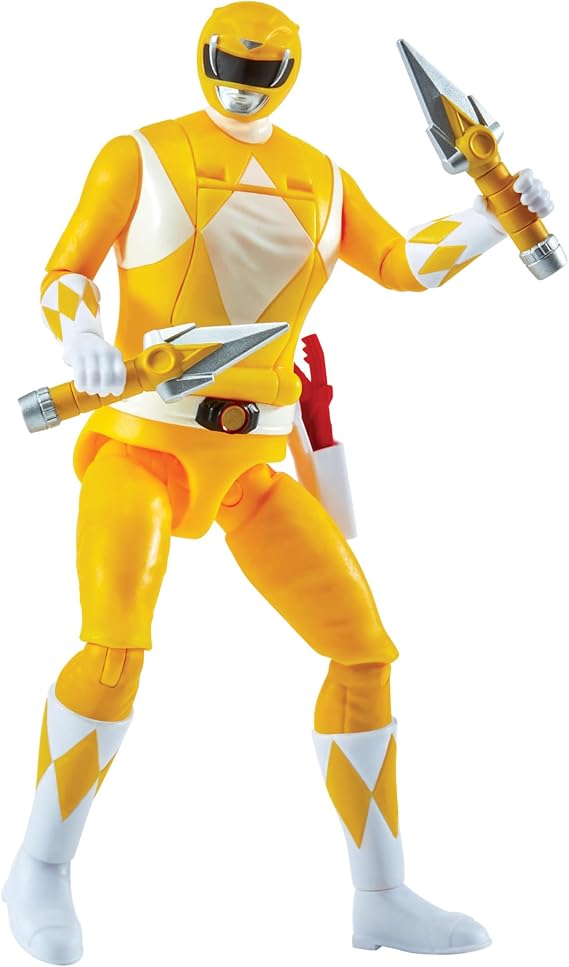Power Rangers Mighty Morphin Re-Ignition - Auto-Morphin Yellow Ranger Action Figure by Playmates Toys