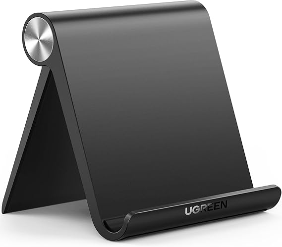 UGREEN Katlanabilir Tablet Standı iPad MediaPad ile Uyumlu Tablet Tutacağı Surface Galaxy Tab iPhone (Siyah)