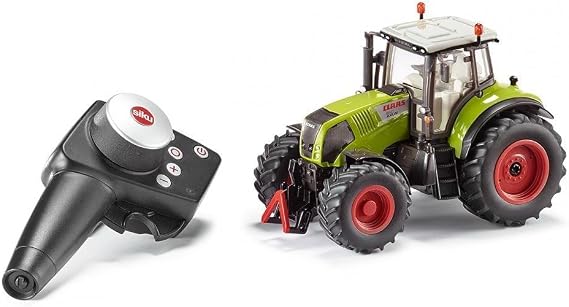 SIKU 6882, Claas Axion 850 Tractor, Radio, 1:32, Includes Remote Control, Metal/Plastic, Green, Battery Operated, Compatible with attachments
