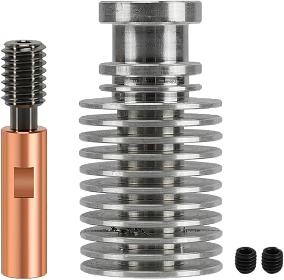 E3D V6 ヒートブレーク ヒートシンク KP3S 3Dプリンター対応 チタン合金バイメタルスロート対応 Kingroon KP3S/KP3S Pro/KP3S Pro S1/KP3S Pro V2/KP5LキットC