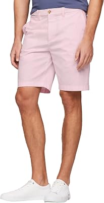 TOMMY HILFIGER Mens Regular Fit 9 Tommy Short, SimplePink, 32
