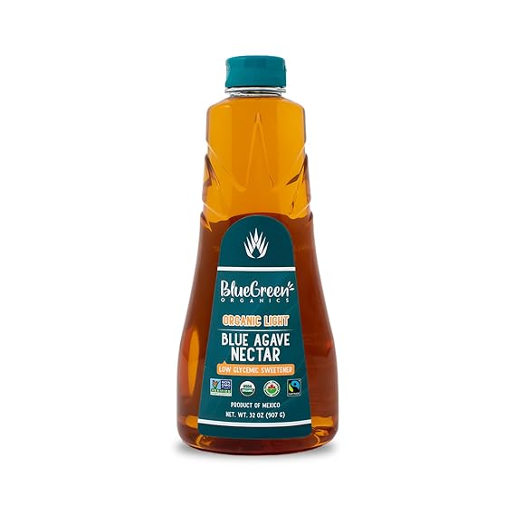 BLUE GREEN ORGANICS 32 oz Light Blue Agave | USDA Organic Natural Sweetener