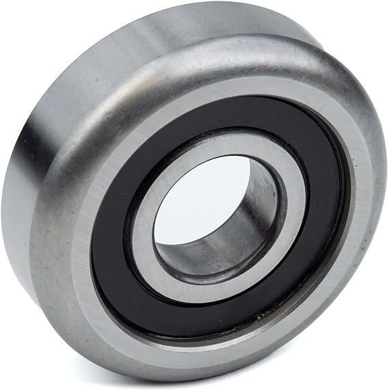 Bailey International Mast Guide Bearings - Heavy Radial Load with Double Rubber Sealed Performance - 1.77 ID, 5 OD, 1.25 Width - Durable Forklift Bearing for Long-Lasting Use - MG309-2RS-1