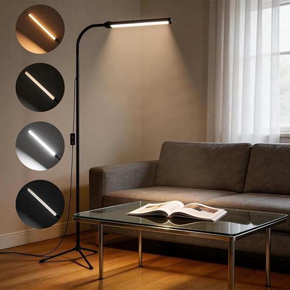 Tripod Floor Lamp,68.9IN Adjustable LED Reading Floor Lamp