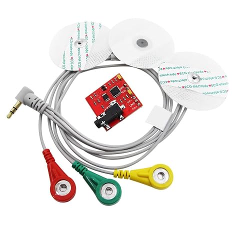 Electrode Pads,Muscle signals Sensor EMG Dector Controller Electromyography Detection for Muscle Activity