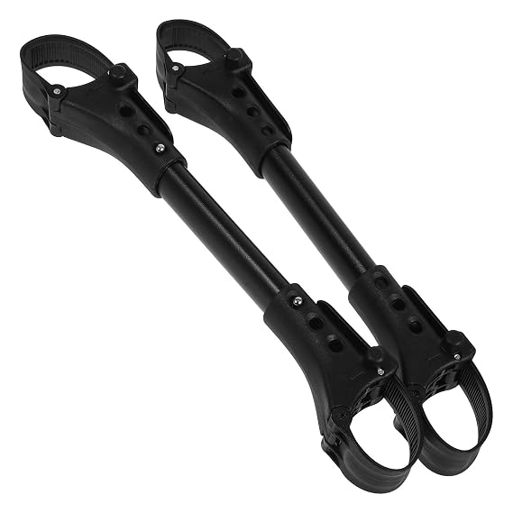 Universal Baby Stroller Connector Side by Side Twin Stroller Connector for Linking Two Single Strollers Outdoor Use for Twins and Toddlers 2 Pack