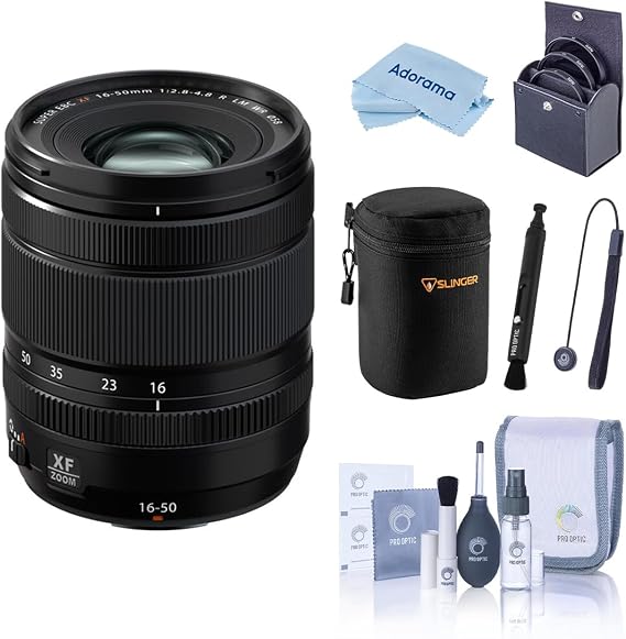 Fujifilm XF 16-50mm f/2.8-4.8 R LM WR Lens, Bundle with 58mm Filter Kit, So