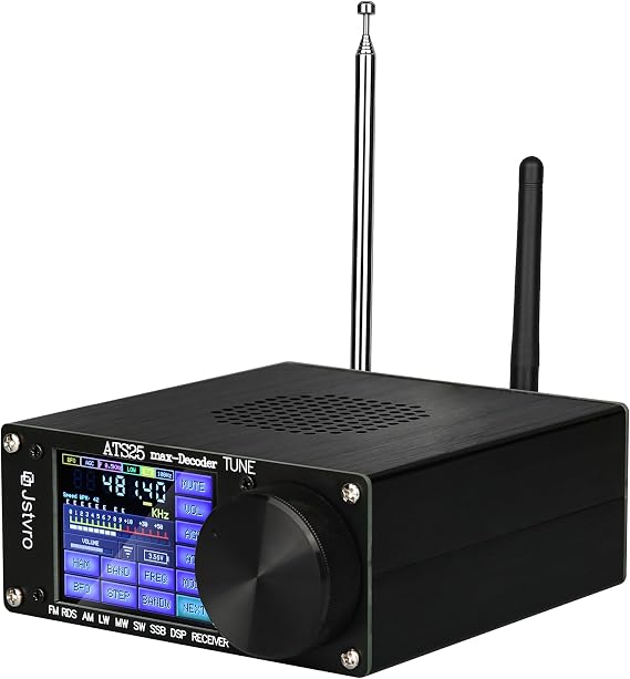 SI4732 ATS-25max-DECODER Radio Receiver: V4.17 with CW, RTty Decoding, WiFi, Audio Spectrum, and DSP Receiver FM LW (MW and SW) and SSB, Powered by 3000mA Lithium Battery