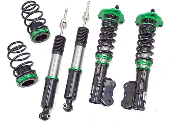 Rev9 R9-HS2-072_2 Hyper-Street II Coilover Suspension Lowering Kit, Mono-Tube Shock w/ 32 Click Rebound Setting, Full Length Adjustable, compatible with Kia Forte Sedan (BD) 2019-22