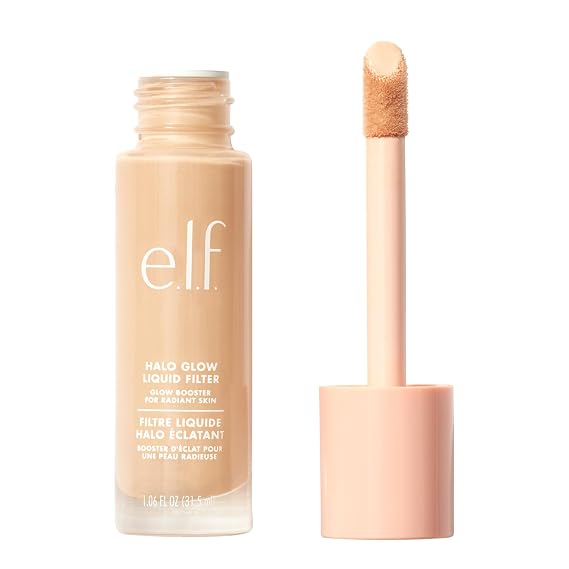 e.l.f. Halo Glow Liquid Filter, 0 Fair | Complexion Booster For A Glowing, Soft-Focus Look, Infused With Hyaluronic Acid, Vegan & Cruelty-Free