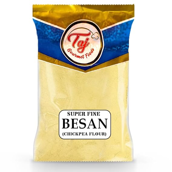 TAJ Besan Flour 4-Pounds | Chick Pea | Gram Flour | Finely Grounded