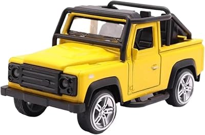 Scale Diecast Car 1:32 for Metal Alloy Car Off Road SUV Diecast Vehicles Model Finished Car Model Collection Collectible Model VehicleYellow