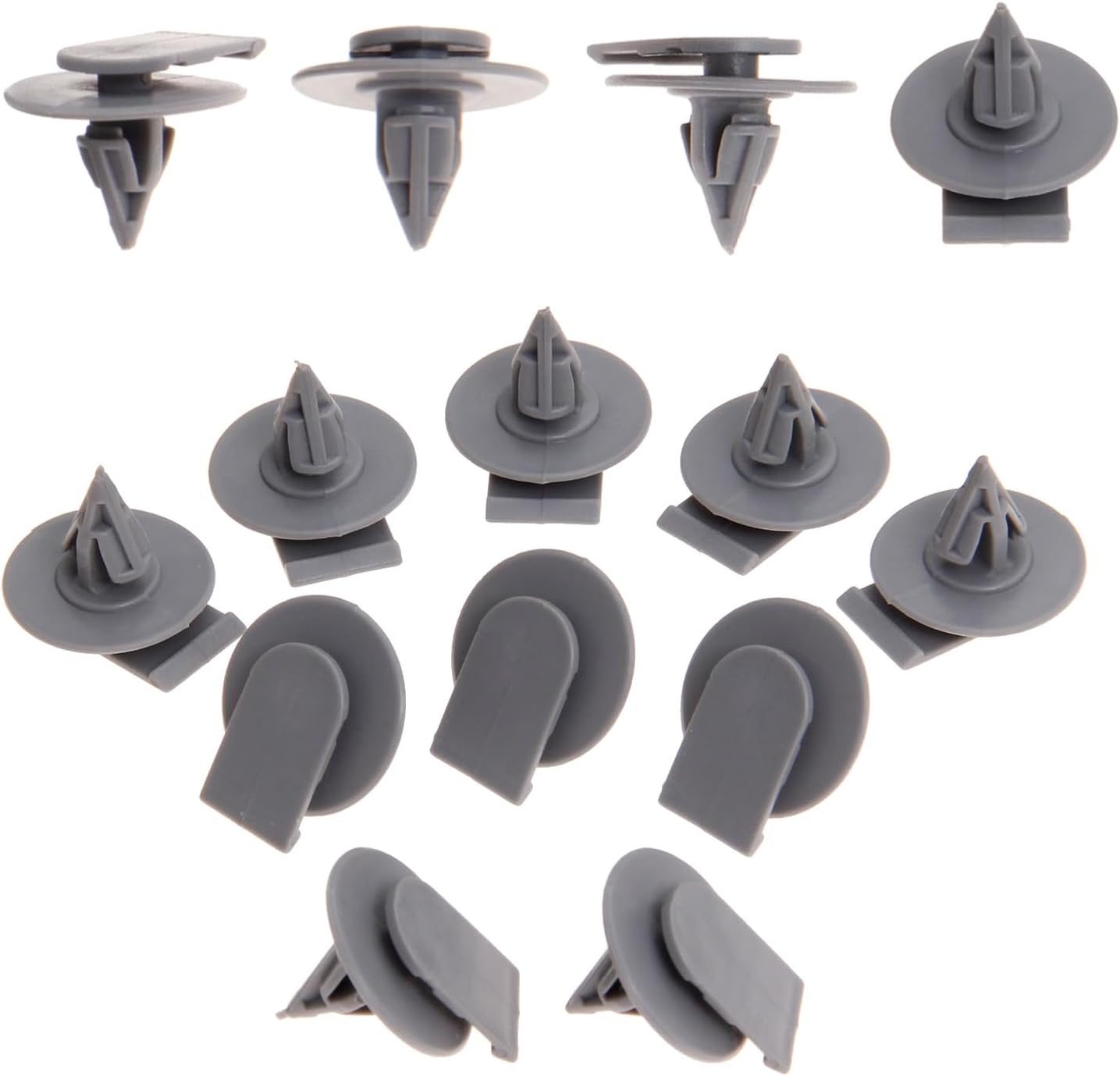 Mtsooning 40PCS Wheel Arch Trim Clips, Universal Auto Fixing Clips Plastic Nylon Rivet Exterior Trim Side Moulding Replacement for Mini One S Cooper R50 R52 R53 R56