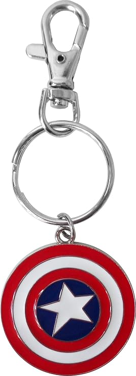 Captain America - Shield Logo - Metal Keychain