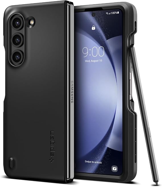 Spigen Thin Fit P Designed for Galaxy Z Fold 5 Case (2023) - Black