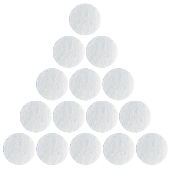 300pcs Microdermabrasion Cotton Filters Replacement Microdermabrasion Filters Facial Vacuum Filters Accesories Sponge Filter for Comedo Suction Microdermabrasion, White