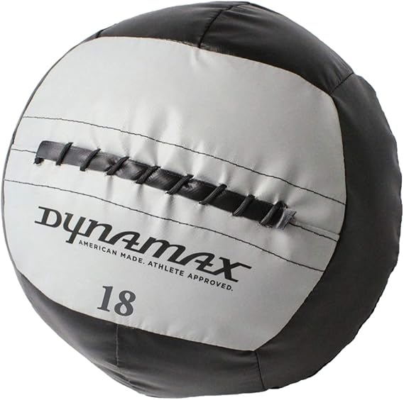Dynamax Medicine Ball, Hefty II, 18 Pounds, Black/Gray (24018)