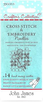 John James Crafters Collection Cross Stitch & Bead Embroidery Needles