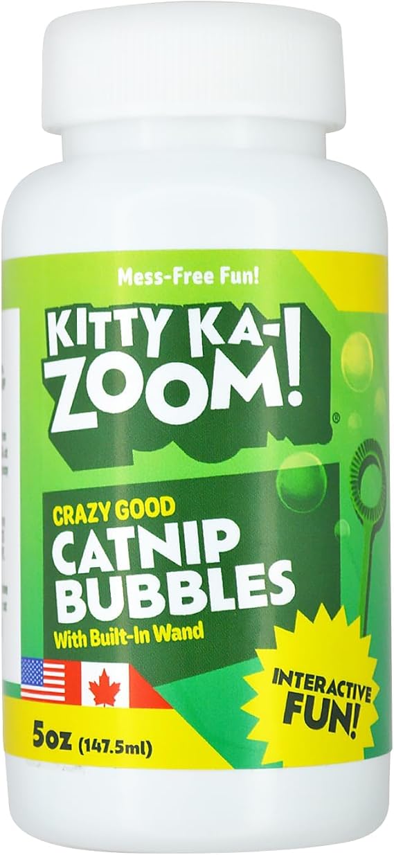 Catnip Bubbles for Cats, 5 oz | Built-in Wand