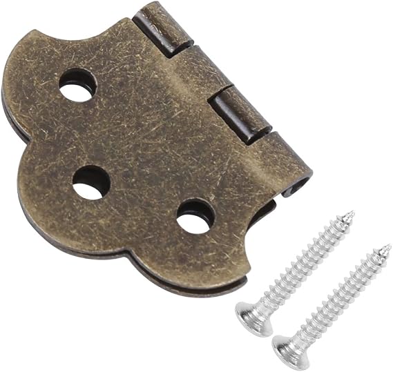 Bronze 3-String Guitar Hinge Tailpiece Hardtail Compatible with 3-String Cigar Box Guitars