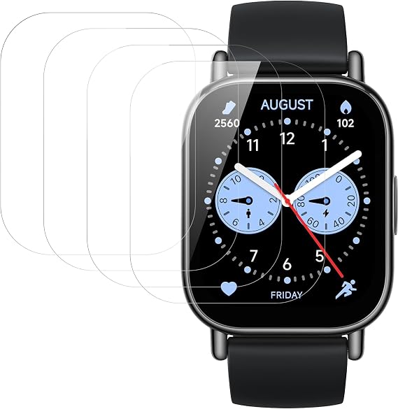 (4 Pack)Protective Screen for Redmi Watch 5 Lite,Vidrio Templado Para