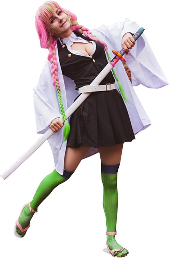 Fiamll Tanjirou Zenitsu Giyuu Cosplay Costume for Japanese Anime Kimono Demon Cosplay Outfit Halloween Costume