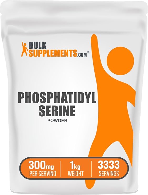Phosphatidylserine Powder - Phosphatidylserine Supplement, Sourced from Soy Beans - 300mg per Serving (60mg of Phosphatidylserine), 1kg (2.2 lbs) (Pack of 1)