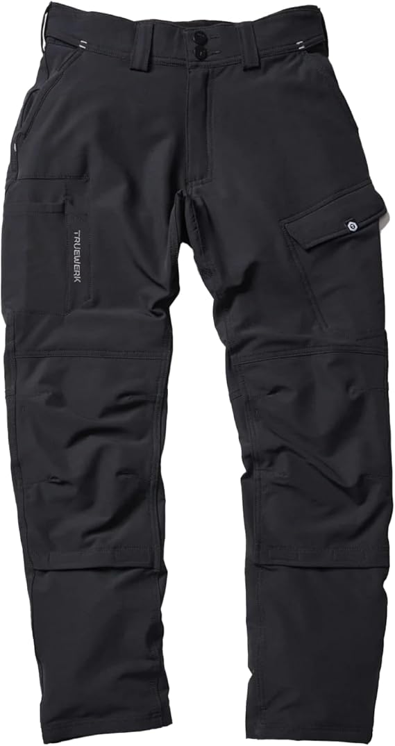 TRUEWERK Men's Work Pants with Knee Pads - XP WerkPant, 4-Way Stretch, Abrasion Resistant, Air Permeable