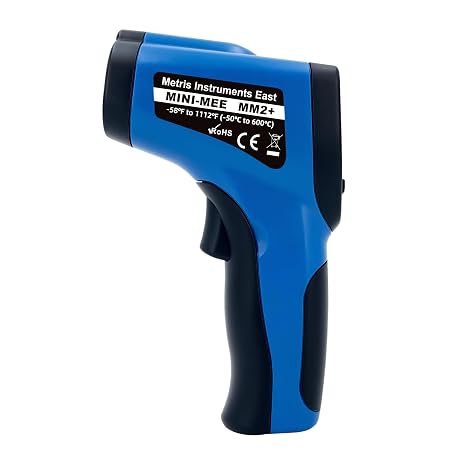 Metris Digital Infrared Thermometer for Aquarium Fish Tank, Reptile, Snake, Terrarium Accessories, Automotive, Laser Temperature Gun with 1-Point Aiming, MMM-2