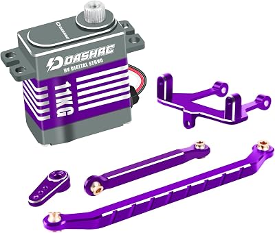 RC 11KG Digital Servo, High-Torque Metal Gear Coreless Motor Set for 118 RC Crawler Redcat Ascent-18 Upgrades Parts, Servo Mount Horn Steering Links Incuded