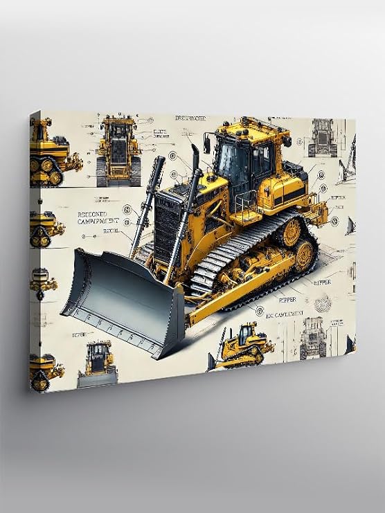 Tablo Mega Kanvas Tablo İnşaat Gücü YTCNVS506449, 50 x 70