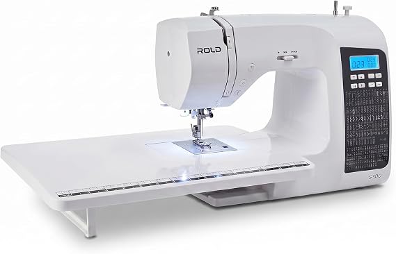 ROLD S300 Computer Sewing Machine with Sliding Table 190 Sewing Stitches for Sewing All Types of Fabrics