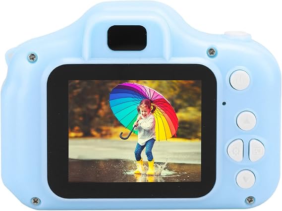 Kid Digital Video Camera,Mini Cute Children Cameras,Portable Kid Camera Toy with 2.0inTFT Color Eye-Friendly and Clear Screen,Smart Camera for Boys Girls' Birthday Gifts (Blue)