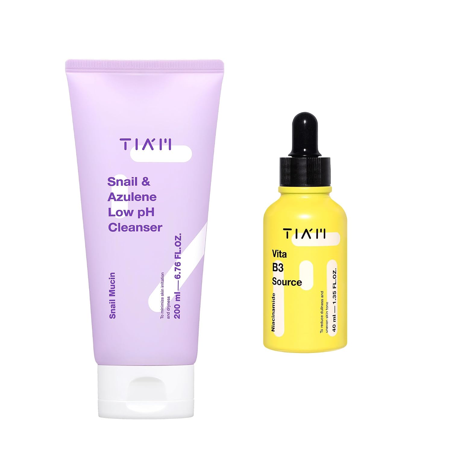TIAM Snail & Azulene Low pH Cleanser  Vita B3 Source