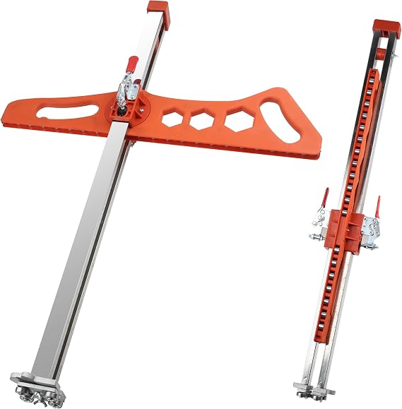 Heavy Duty Drywall Cutting Tool, 1.5 to 60cm Foldable Sheetrock Cutter, Suitable for Gypsum Boards with Thicknesses of 1/4 "&3/8"&1/2 "