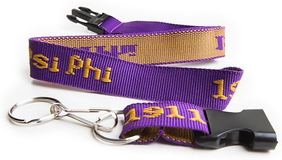 Omega Psi Phi Woven Embroidered Lanyard