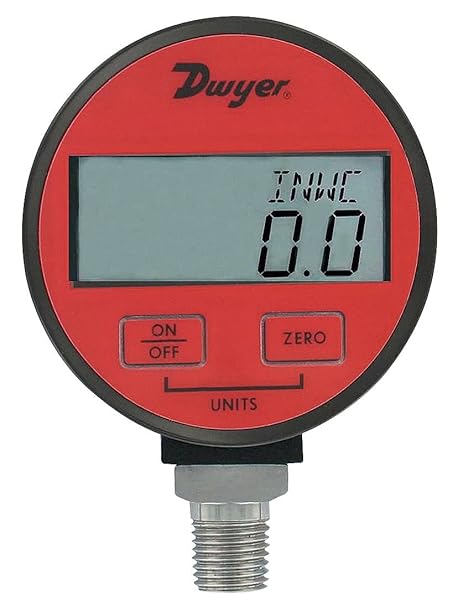 Dwyer Digital Pressure Gage, DPGA-10, 1% Accuracy, Air & Compatible Gases, 0-300 psi
