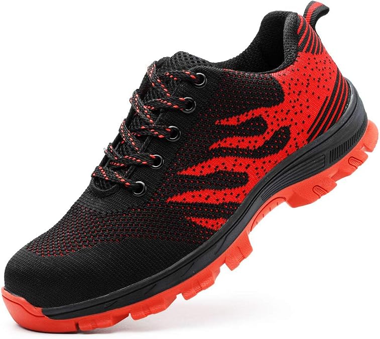 Steel Toe Shoes for Men Lightweight Comfortable Work Shoes Women Puncture Proof Safety Sneakers for Industrial Construction