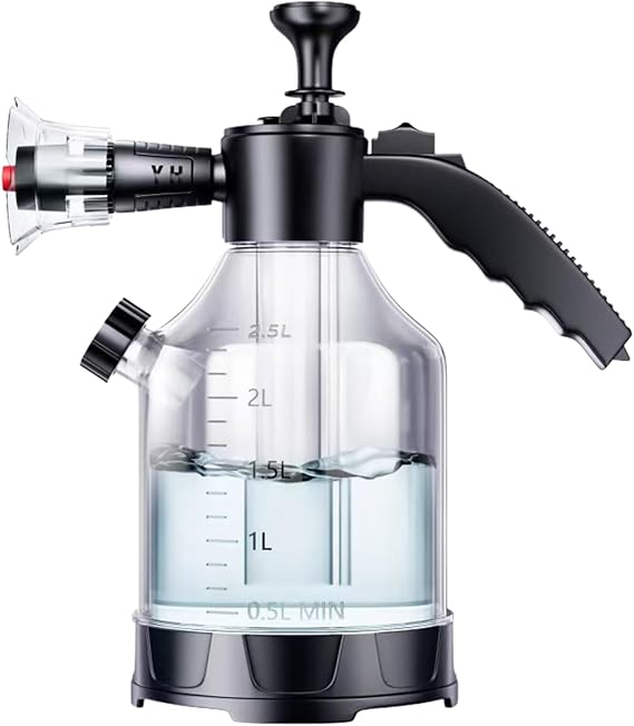 Foam Sprayer - Pressure Pump, Car Wash Nozzle | Handheld Watering Bottle for Pet Bathing, Garden Lawn Cleaning, Outdoor Vehicle Shampoo Spray Tool Household Rinsing Supplies Auto Care Garage