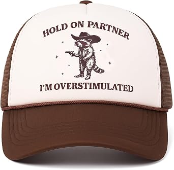 Baseball Trucker Hat for Women, Mesh Back Cap