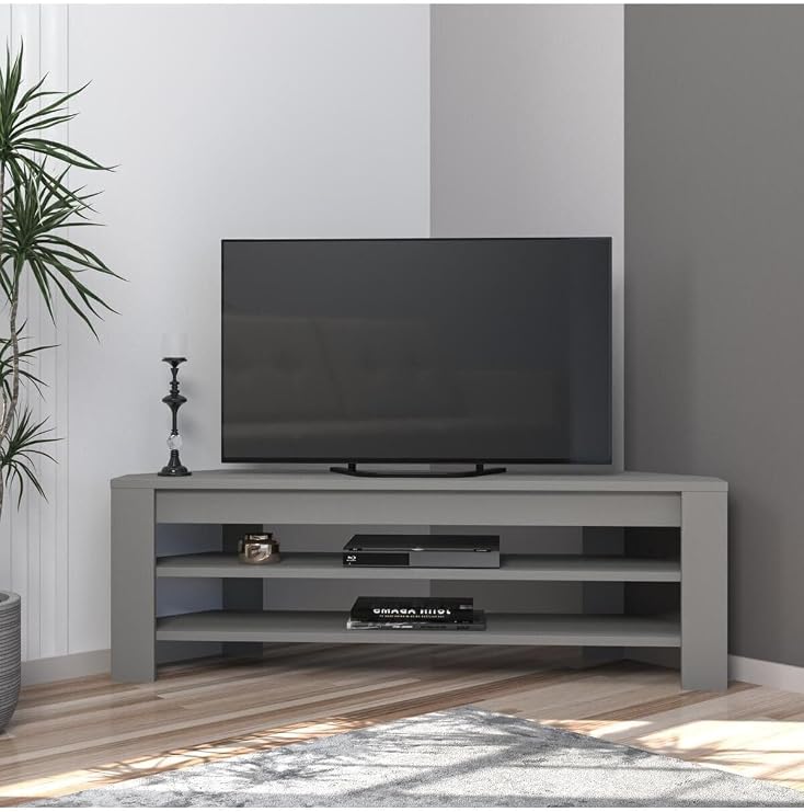 Corner TV Sehpası, 120 cm – Köşe Tasarım Gri