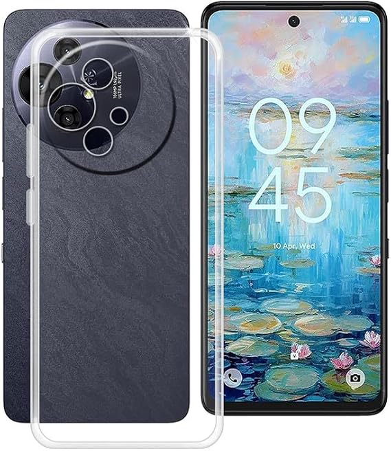 TCL 50 Pro NxtPaper 5G 6.8インチ 用スマホケース クリア 耐衝撃 ソフトシリコンカバー 超薄型 黄変防止 柔軟なTPUバンパーシェル TCL 50 Pro NxtPaper 5G用 - 透明