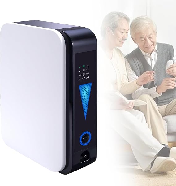 Home Oxygen Concentrator, 1-2L Portable Adjustable Oxygen Concentrator, 45dB Silent Operation, for Home and Travel Use Car Air Purifier
