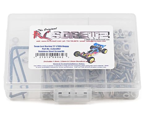 RC Screwz Team Losi 22 Stainless Steel Screw Kit
