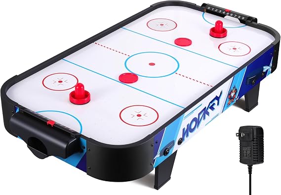40" Air Hockey Table Tabletop Game with Electric Fan Motor, Score Tracker, 2 Strikers & 2 Pucks