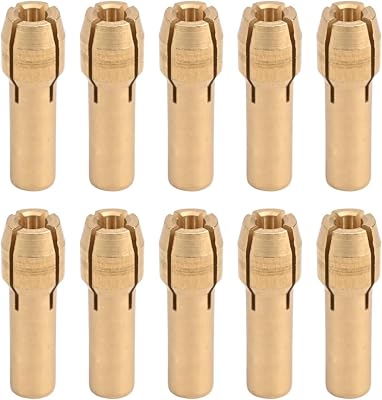 Mini Drill Chuck 4.8mm 4.2mm Set of 10, Copper Collet Chuck for Rotary Tool, 4 Jaw Chuck for Electric Grinder, Brass Chucks Adapter with 0.-3.2mm Clamping Range4.2mm